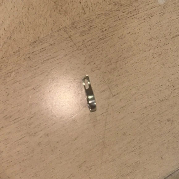 10k White Gold Blue Topaz Pendant - Picture 2 of 3